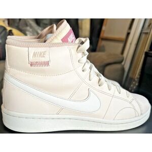 Nike Court Royale 2 Mid Women's Size 7.5 Pink Athletic Leather Shoes Sneakers